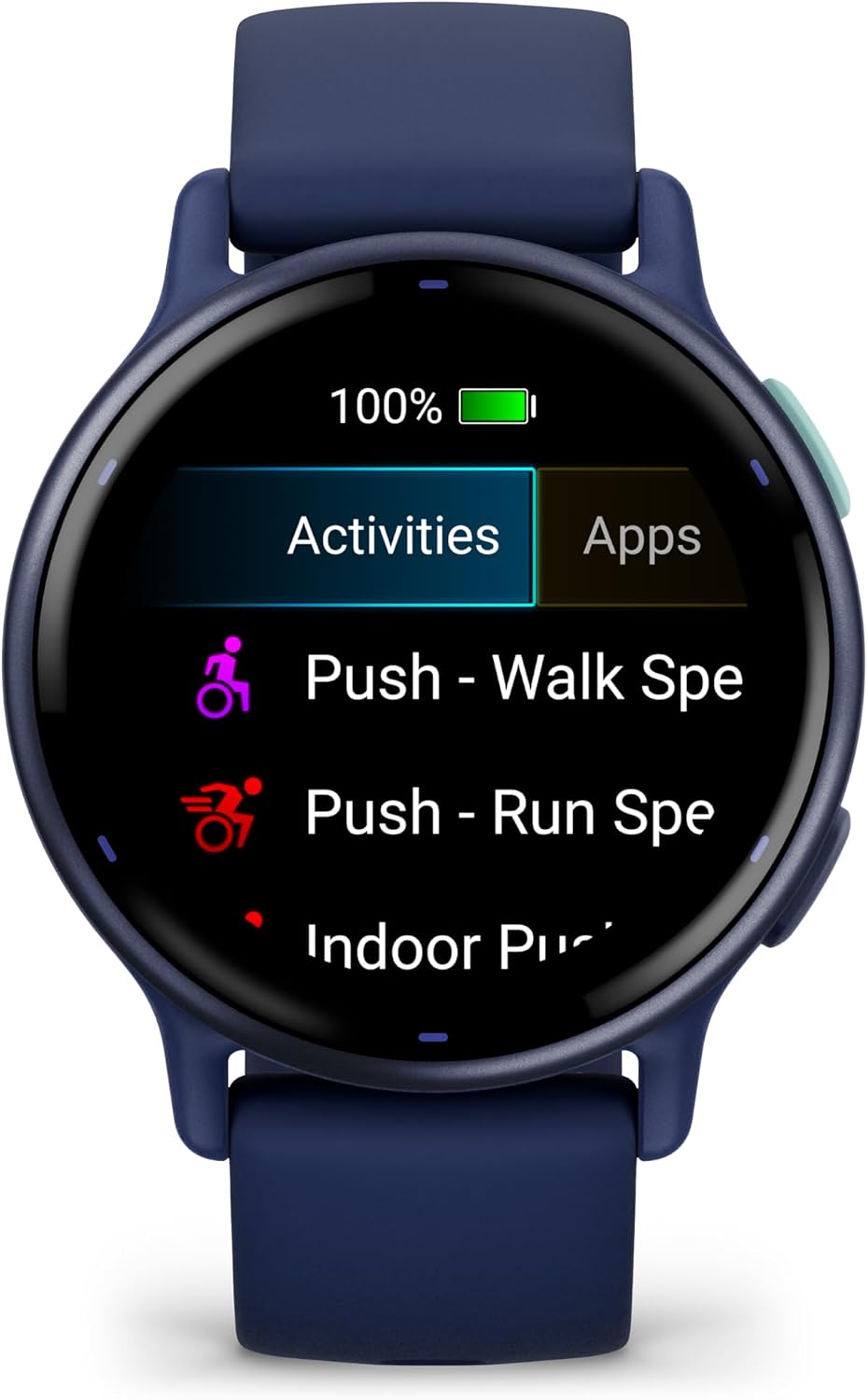 Garmin Vivoactive 5, Health and Fitness GPS Smartwatch for Women and Men, Metallic Navy Bezel w/Navy Case and Silicone Band, 11 Days Battery Life, 1.2' AMOLED Touchscreen Display (Bundle)