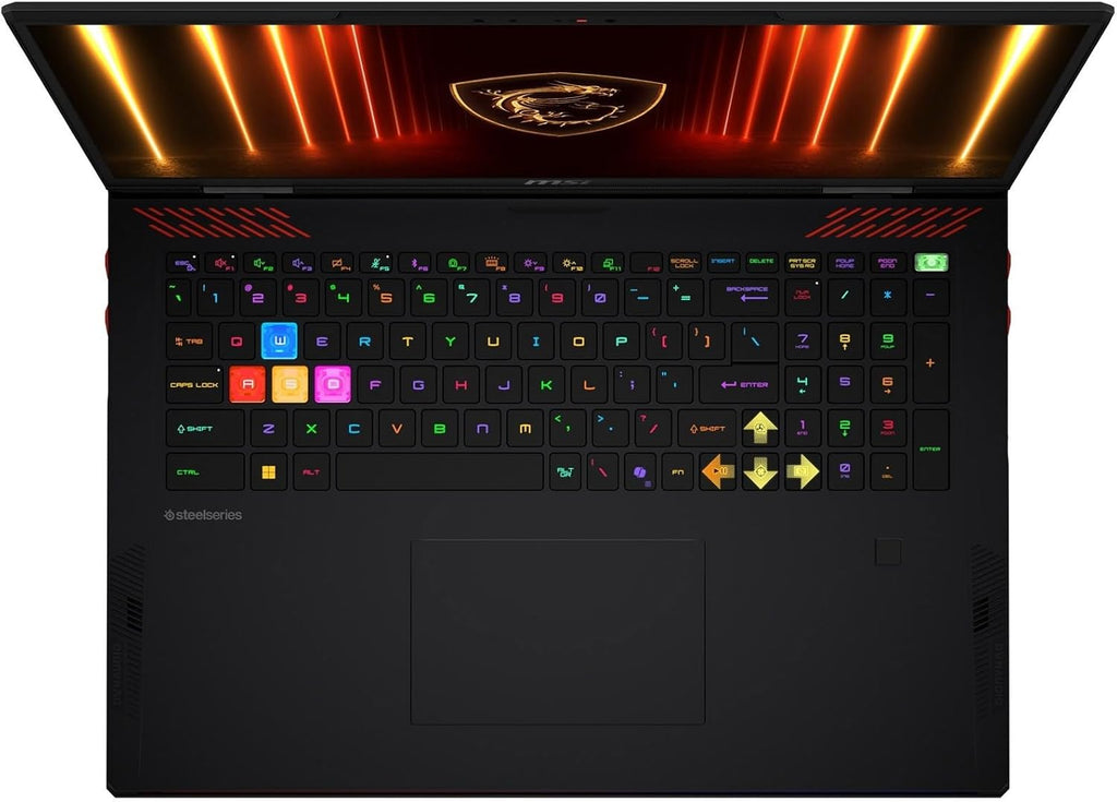EXCaliberPC [2025] MSI Raider A18 HX A9WIG-082US (AMD Ryzen 9 9955HX3D, 32GB DDR5 RAM, 2X 2TB NVMe SSD, NVIDIA GeForce RTX 5080, 18' UHD+ 120Hz, Windows 11 Pro) Gaming Laptop