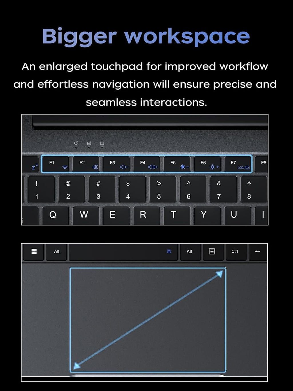 2026 Laptop Computer, 15.6-inch Laptop Computer with Ιntel N150 Processor (Up to 3.6GHz), 16GB RAM 512GB NVMe SSD Laptop, Work Laptop Win 11 Laptop, HDMI, WiFi, Bluetooth, Type-C, Webcam, Metal Shell