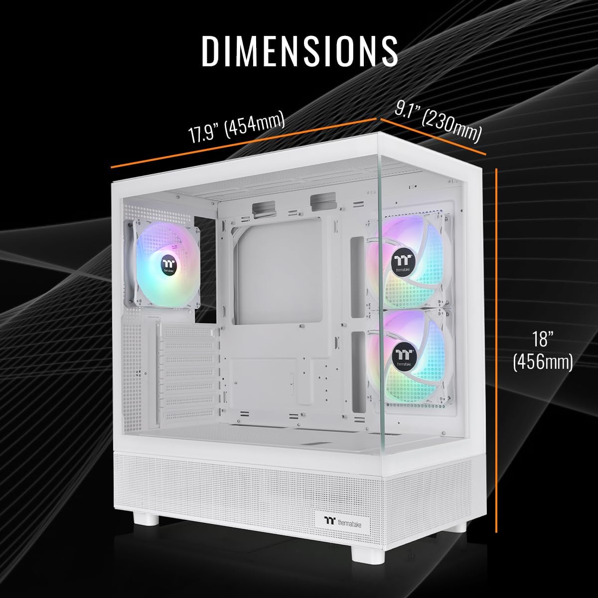 Thermaltake LCGS View 7860TS-270 Gaming Desktop (AMD Ryzen™ 7 7800X3D, ToughRam 32GB DDR5 6000MT/s RGB Memory, NVIDIA® GeForce RTX™ 5060 Ti 8G, 1TB NVMe M.2, WiFi, Windows 11) V27S-B85K-56T-LCS