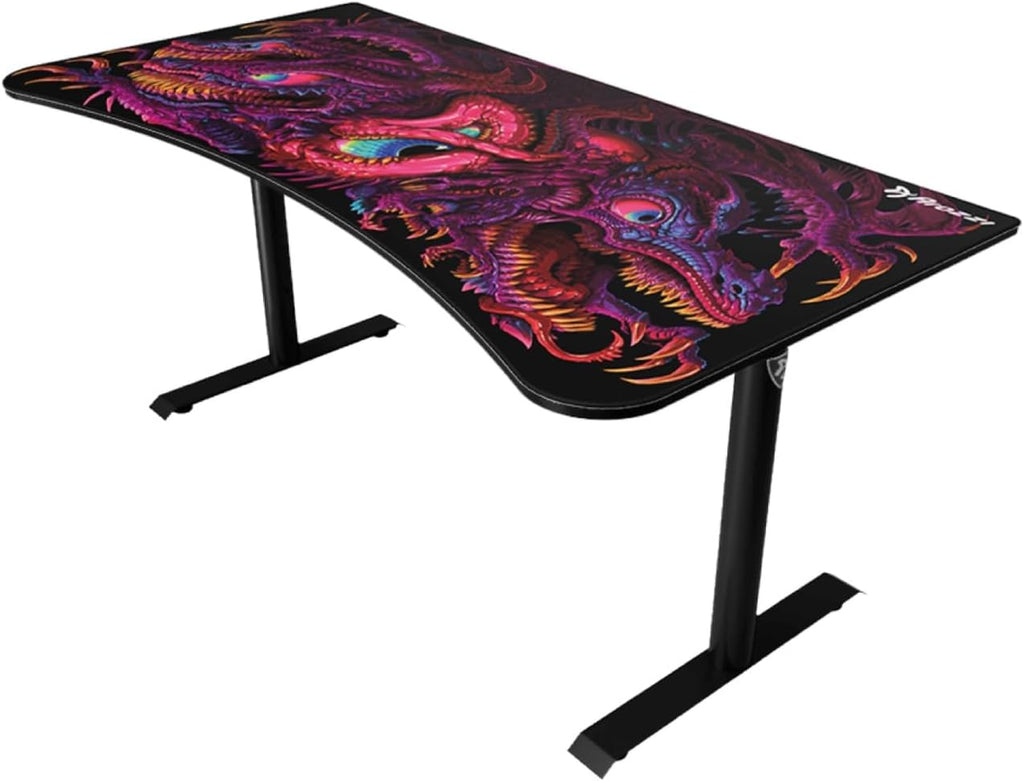 Arozzi Arena Gaming Desk Mat, Full Surface Custom DeskPad, Interchangeable, Water Resistant & Washable Computer Desk Mouse Pad with Stitched Edges (D045)