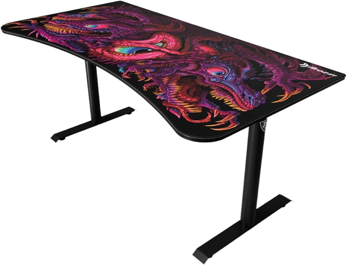 Arozzi Arena Gaming Desk Mat, Full Surface Custom DeskPad, Interchangeable, Water Resistant & Washable Computer Desk Mouse Pad with Stitched Edges (D045)
