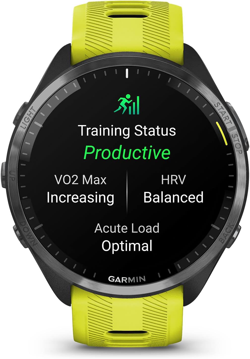 Garmin Forerunner® 965 Running Smartwatch, Colorful AMOLED Display, Training Metrics and Recovery Insights, Amp Yellow and Black