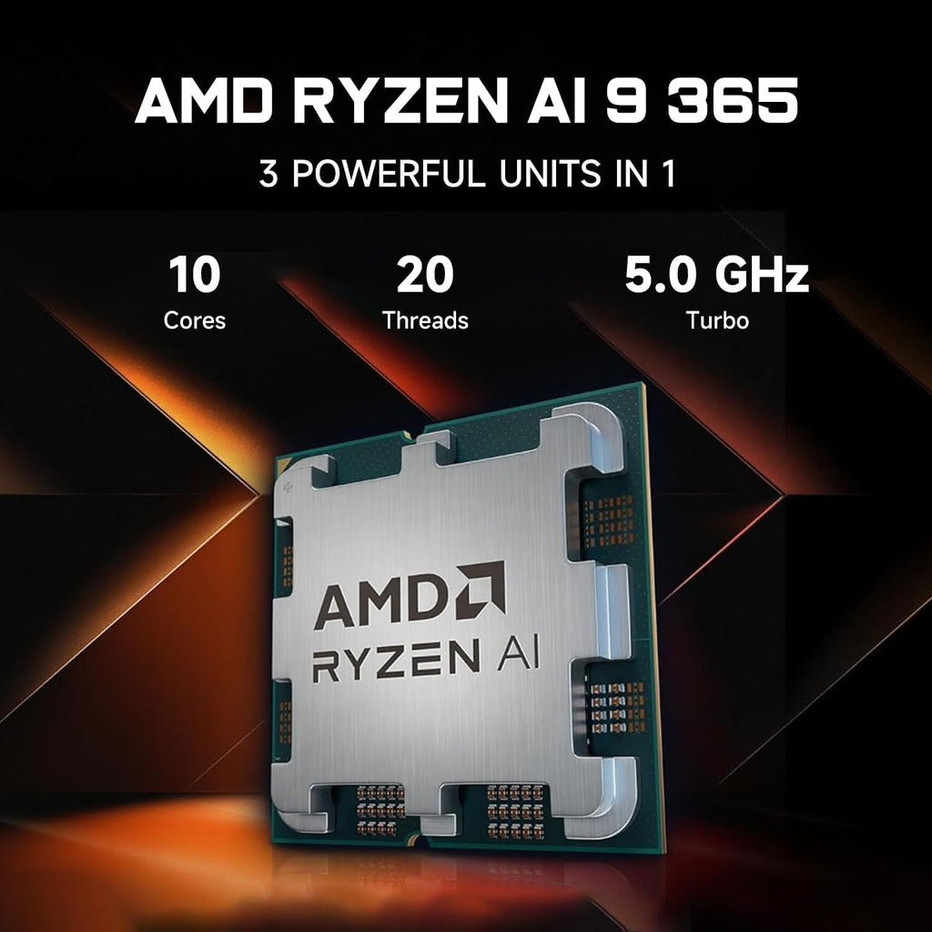 HP OMEN 17.3 RTX 5070 AI Gaming Laptop, 17.3' FHD 144Hz, AMD Ryzen AI 9 365, 16GB DDR5 RAM, 1TB SSD, RGB Backlit KB, Low Blue Light, Bundle with Thunderobot 7 in-1 USB-C Hub, Windows 11 Pro