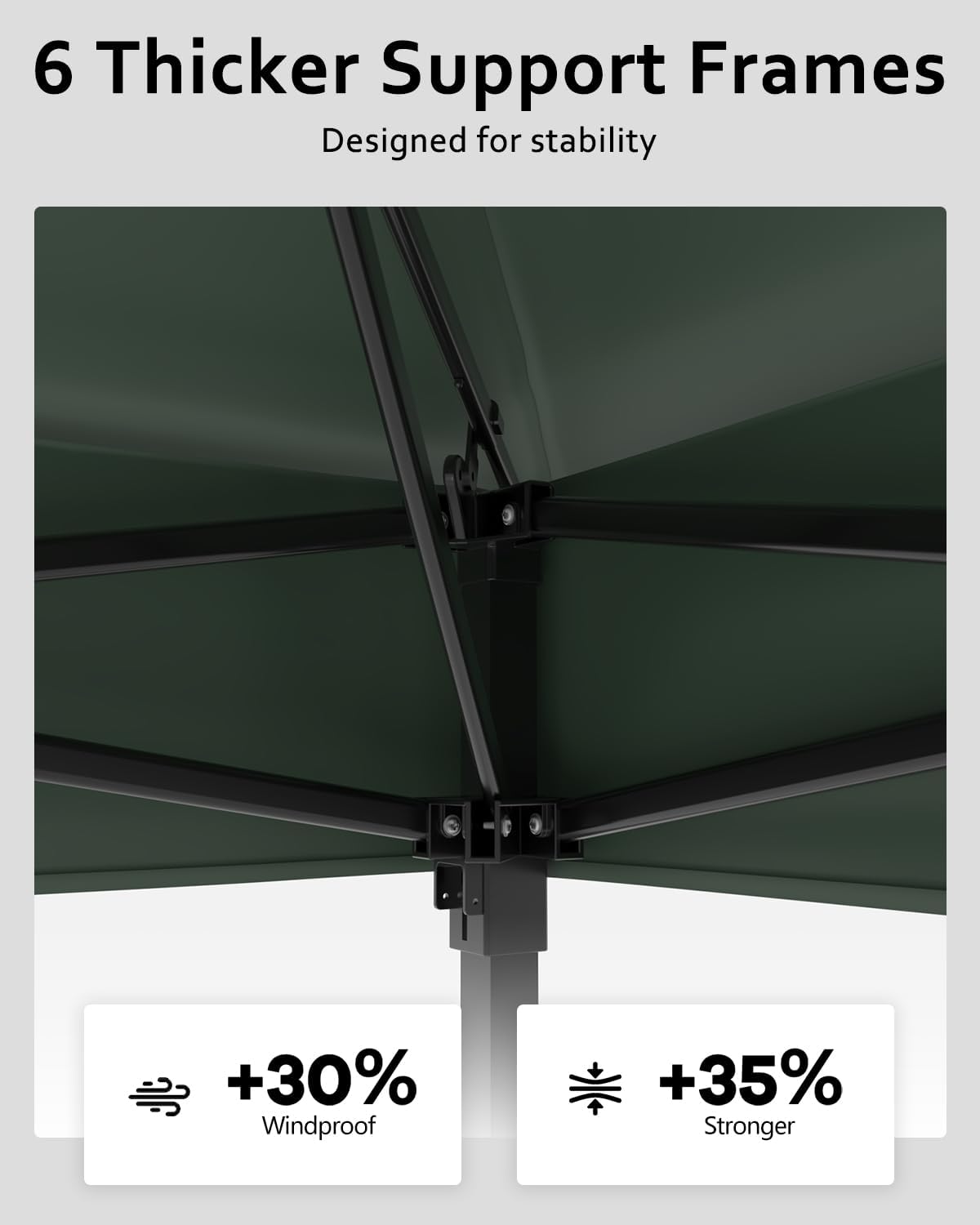 Garveelife 11x11 Pop Up Gazebo Tent with Mosquito Netting, Outdoor Canopy Shelter Easy Setup, Water & UV Resistant - Green