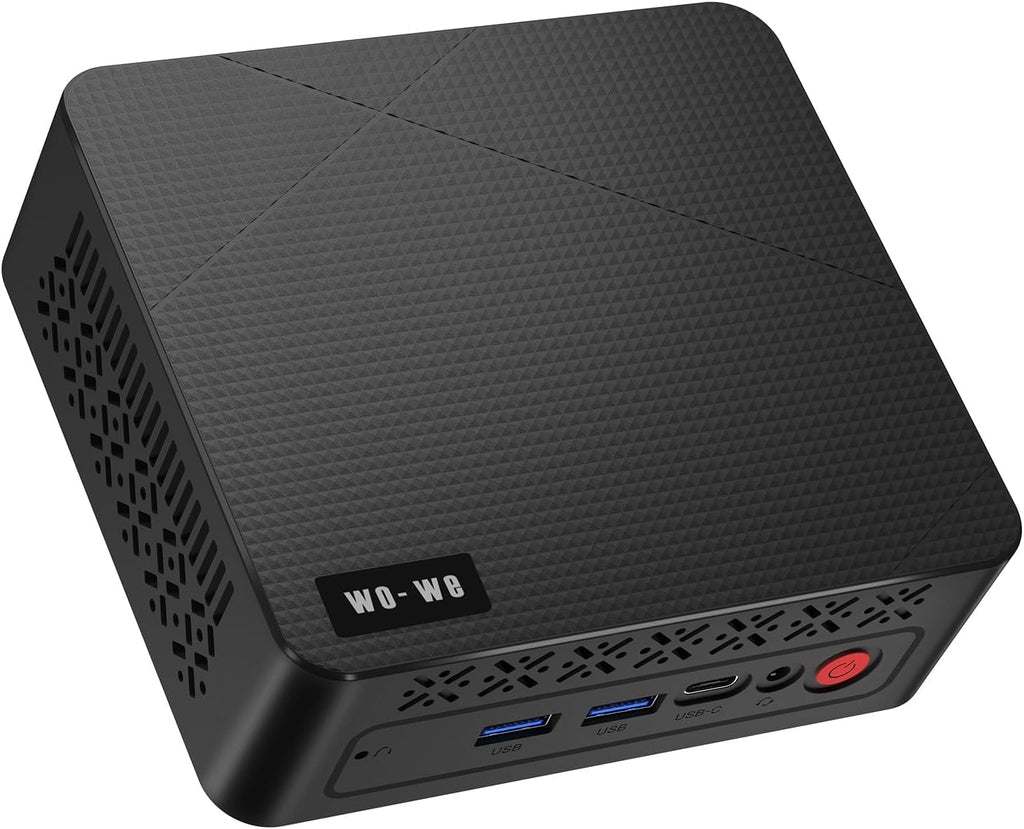 wo-we P6 Mini PC AMD Ryzen 5 3550H(Beats N150/N100/N97) Mini Computers, 16GB DDR4 RAM 512GB NVME SSD Gaming PC,Triple Display Dual HDMI Port&USB-C, WiFi 5/Bluetooth 5.0
