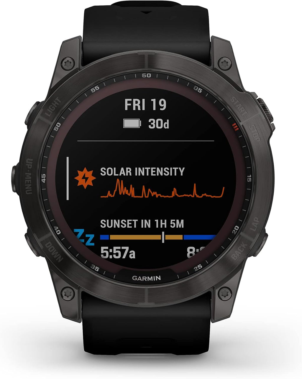 Garmin Fenix 7X Sapphire Solar Smartwatch Solar Charging Rugged Outdoor Watch with GPS Touchscreen (Renewed)