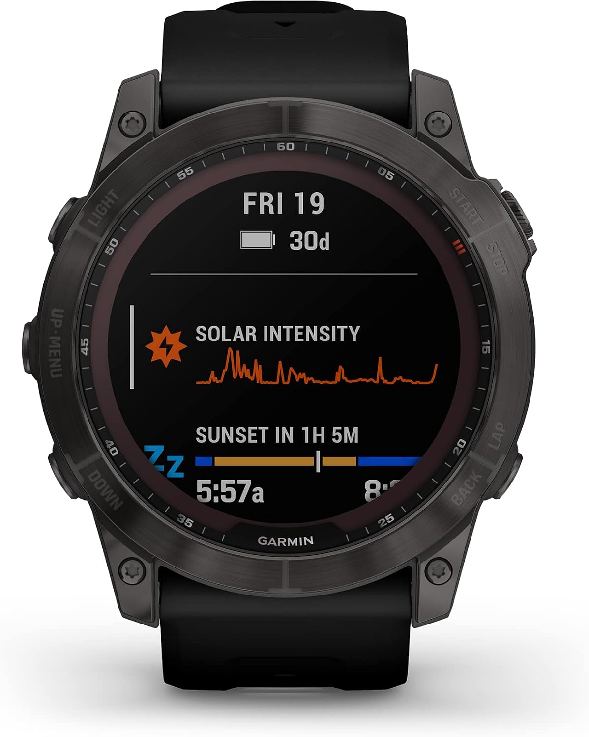 Garmin Fenix 7X Sapphire Solar Smartwatch Solar Charging Rugged Outdoor Watch with GPS Touchscreen (Renewed)