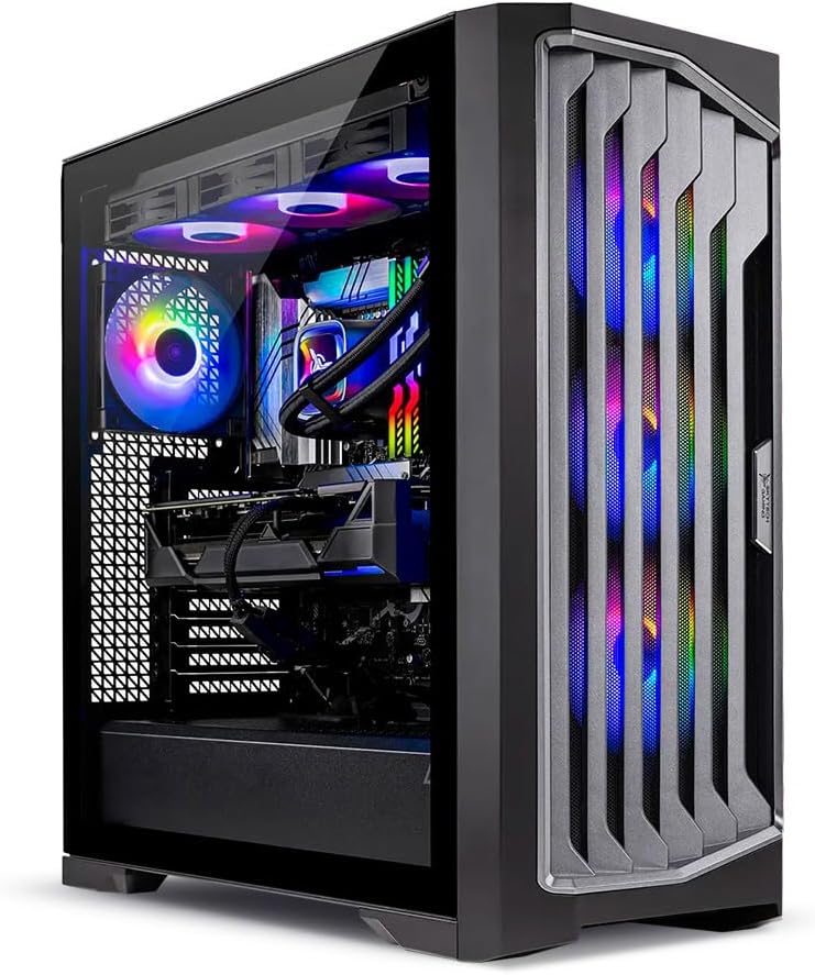 Skytech Gaming Legacy 4 Gaming PC, AMD Ryzen 9 9950X3D 4.3GHz, NVIDIA RTX 5090 32GB VRAM, X870 Board, 4TB Gen4 NVMe SSD, 64GB DDR5 RAM 6000, 1200W Gold ATX 3 PSU, 360 ARGB AIO, WI-FI 7, Windows 11