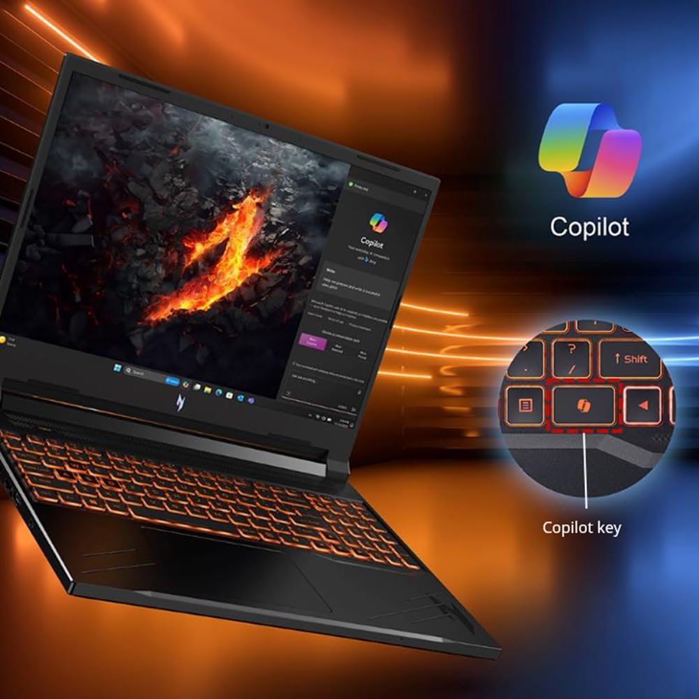 Acer Nitro V Gaming Laptop | Intel Core i7-14650HX | NVIDIA GeForce RTX 4060 Laptop GPU (233 AI Tops) | 16' WQXGA 180Hz Display | 16GB DDR5 | 512GB Gen 4 SSD | Wi-Fi 6 | Backlit KB | ANV16-71-75MW