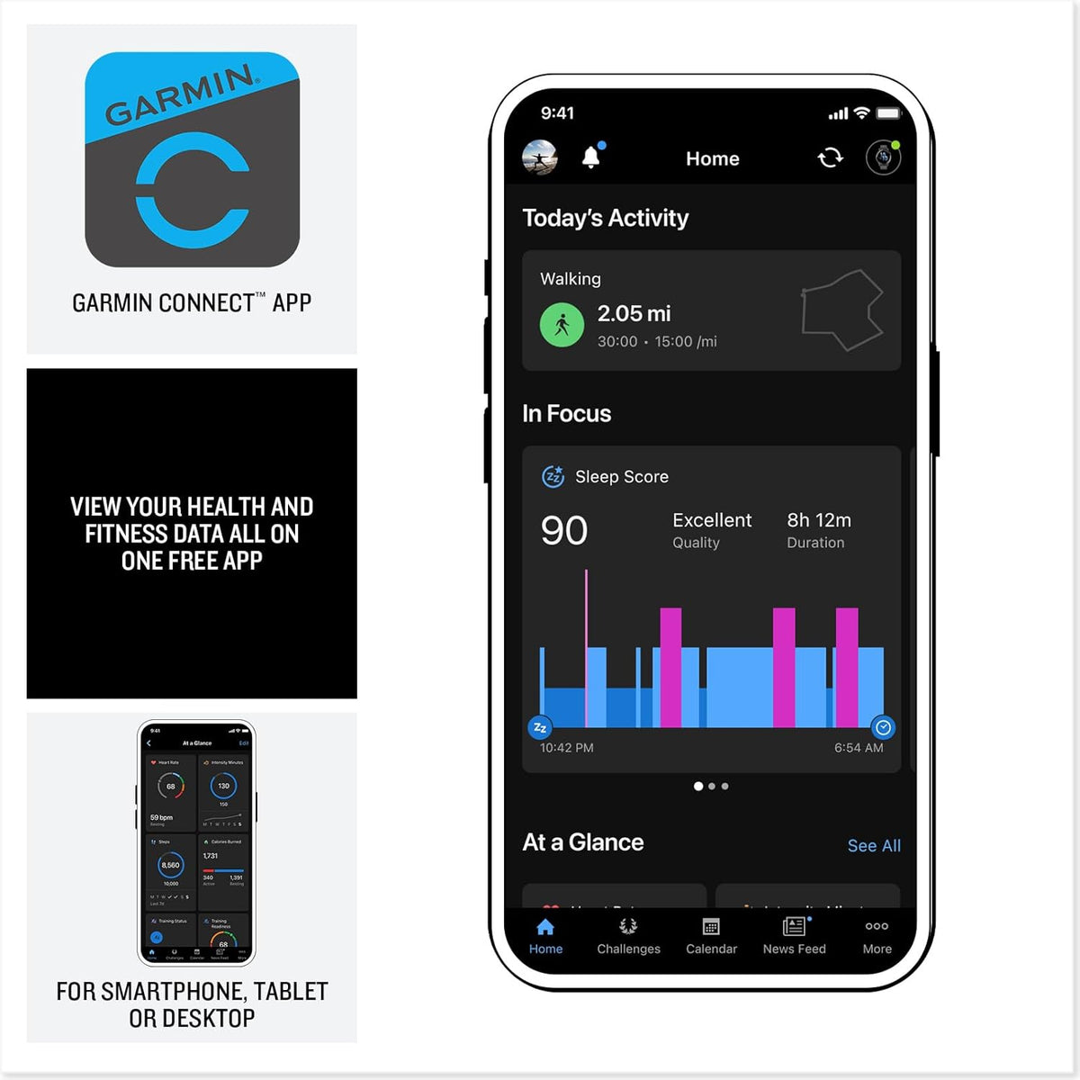 Garmin vívoactive® 6, Health and Fitness GPS Smartwatch, AMOLED Display, Up to 11 Days of Battery, Pebble Gray with Slate Band