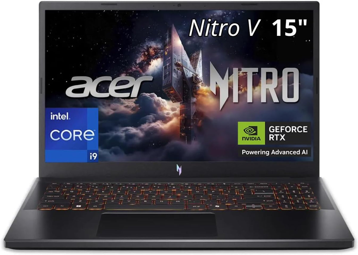 Acer Nitro V 15 Gaming Laptop | 15.6' FHD IPS 165Hz Display | Intel Core i9-13900H | NVIDIA GeForce RTX 5060 | 32GB DDR5 RAM | 1TB SSD | Thunderbolt 4 | Wi-Fi 6E | Backlit KB | ANV15-52-90QH