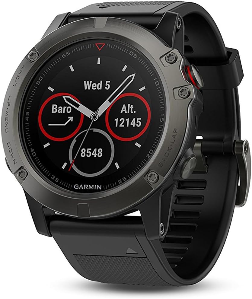 Garmin Fenix 5X Sapphire - Slate Gray with Black Band