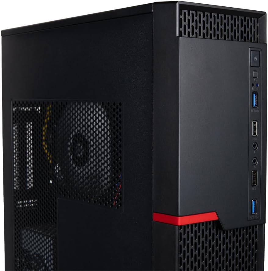 Envision S13 SFF PC (3.8-4.6GHz 8-Core Ryzen 7 5700G + Radeon Graphics, 32GB RAM, 1TB NVME, MSI mb, WiFi, Windows 11 Pro, 10 USB, HDMI+DVI, RJ45, KB+M, Prebuilt Business/Gaming Desktop Computer