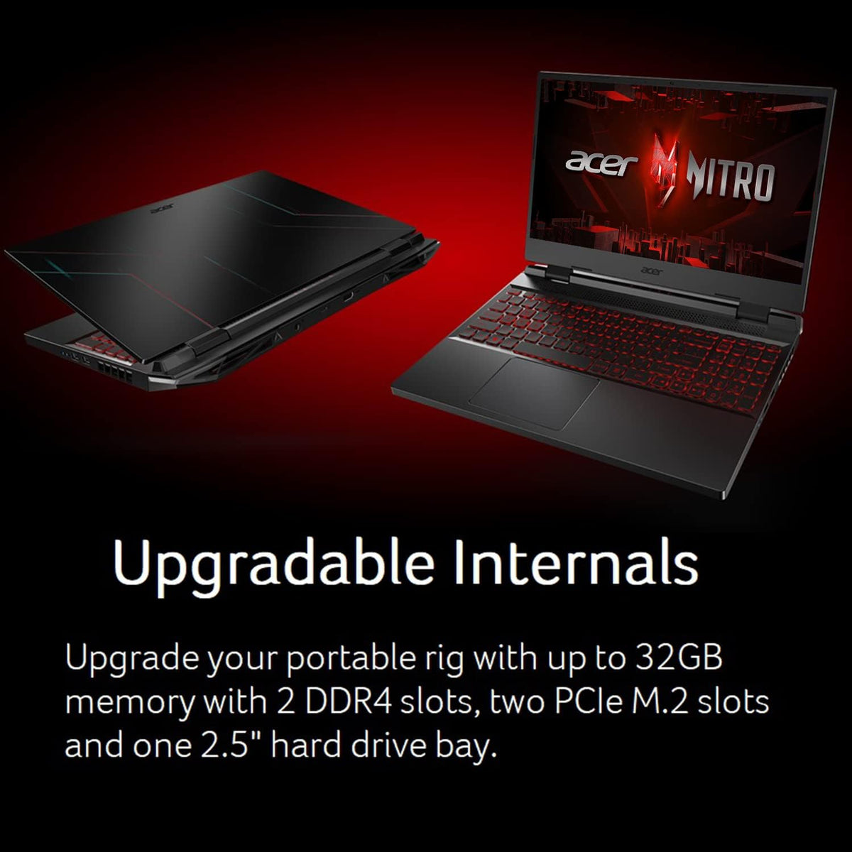 Acer Nitro 5 AN515-58-57Y8 Gaming Laptop | Intel Core i5-12500H | NVIDIA GeForce RTX 3050 Ti Laptop GPU | 15.6' FHD 144Hz IPS Display | 16GB DDR4 | 512GB Gen 4 SSD | Killer Wi-Fi 6 | Backlit Keyboard