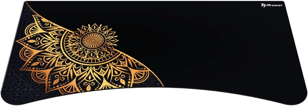Arozzi Arena Gaming Desk Mat, Full Surface Custom Desk Pad, Interchangeable, Water Resistant & Washable Computer Desk Mouse Pad with Stitched Edges (D030)