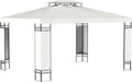 Outsunny 10' x 13' Patio Gazebo, Double Roof Outdoor Gazebo Canopy Shelter with Screen Decorate Corner Frame, for Garden, Lawn, Backyard and Deck, Cream White