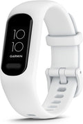 Garmin vívosmart® 5, Fitness Tracker, Long-Lasting Battery, Simple Design, White S/M (Renewed)