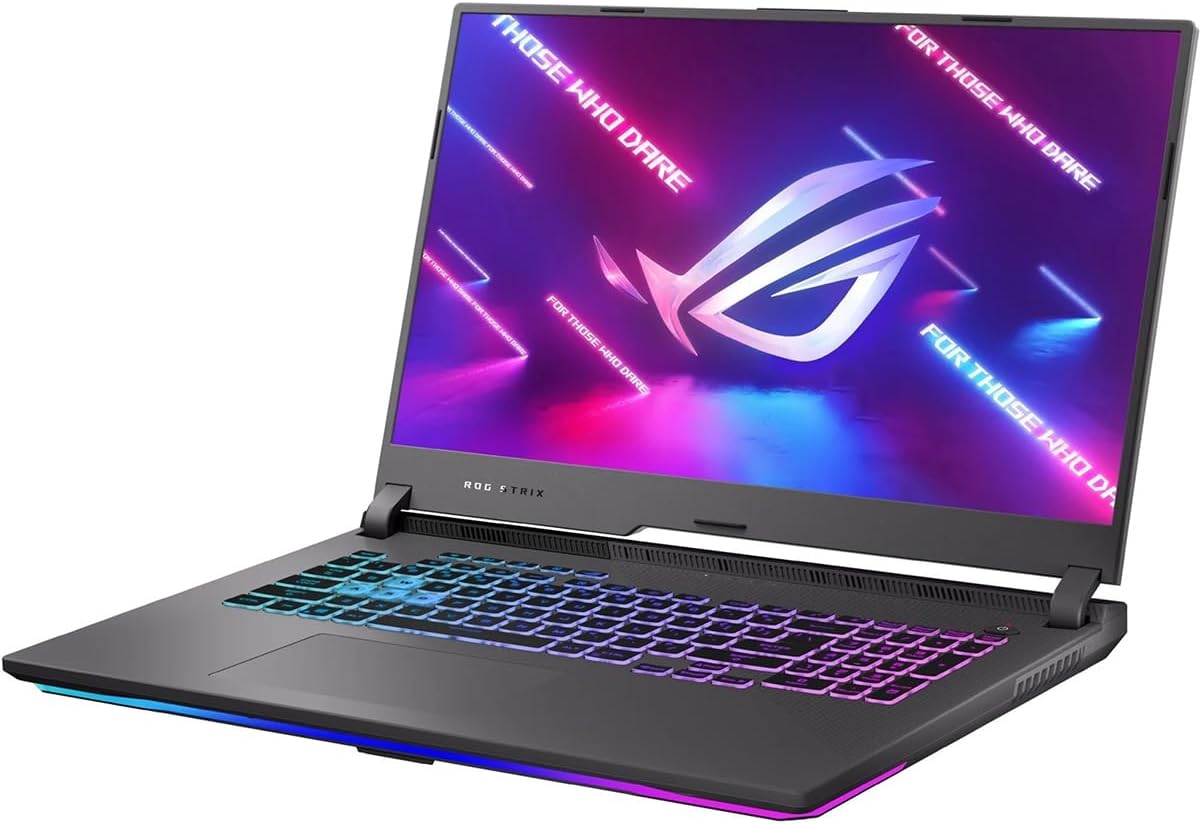 ASUS ROG Strix G17 Gaming Laptop, 17.3' 144Hz IPS FHD Display, NVIDIA GeForce RTX 4050 GPU, AMD Ryzen 9 7940HX Processor, 16GB DDR5 RAM, 512GB SSD, RGB Keyboard, Windows 11