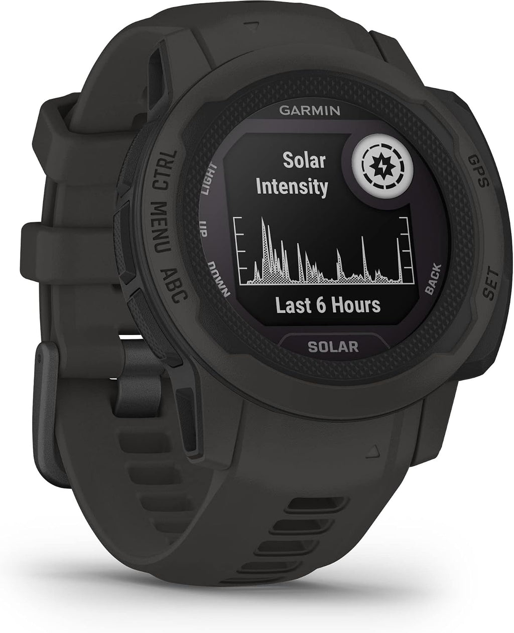 Garmin Instinct 2S Solar, Smaller-Sized GPS Outdoor Watch, Solar Charging Capabilities, Multi-GNSS Support, Tracback Routing, Graphite, 40 MM (Renewed)