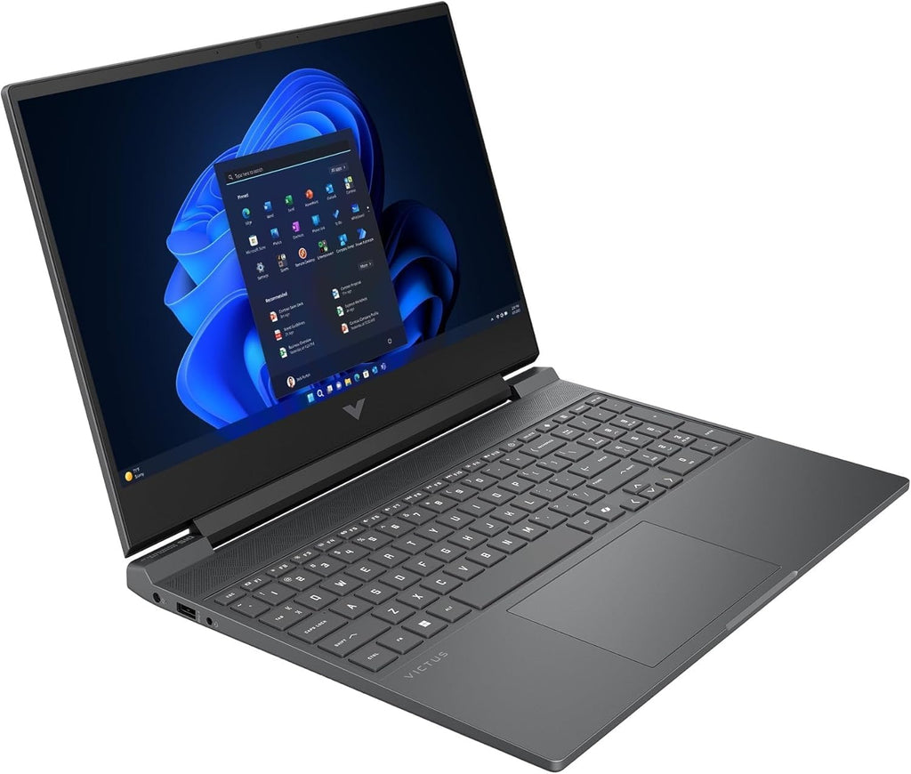 HP Victus 15.6 inch FHD 144Hz Gaming Laptop, Intel Core i5-13420H, 32GB DDR4 RAM, 2TB SSD, NVIDIA GeForce RTX 4050 6GB, Backlit Keyboard, Windows 11 Home, Mica Silver with HEX Accessories