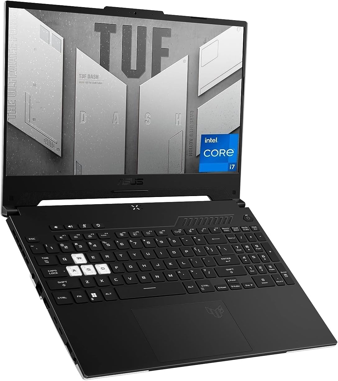ASUS TUF Dash 15 (2022) Gaming Laptop, 15.6' 144Hz FHD Display, Intel Core i7-12650H, GeForce RTX 3060, 16GB DDR5, 512GB SSD, Thunderbolt 4, Windows 11 Home, Off Black, FX517ZM-AS73