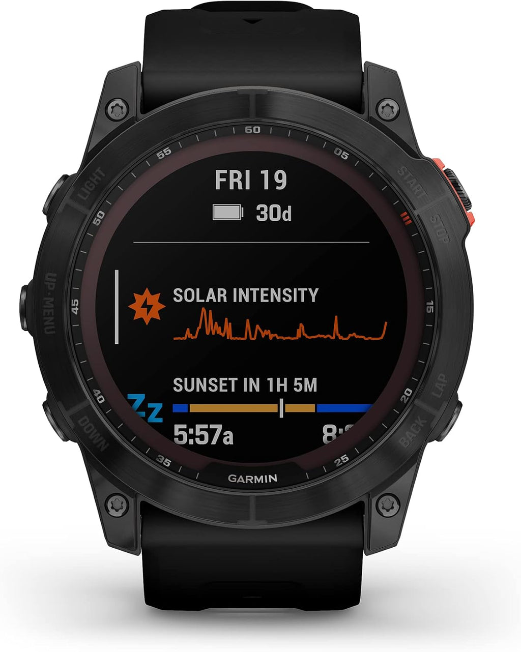 Garmin fenix 7X Solar, Larger sized adventure smartwatch, with Solar Charging Capabilities, touchscreen outdoor watch with GPS, Slate Gray/Black Band (Renewed)