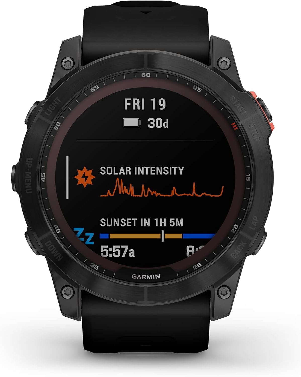 Garmin fenix 7X Solar, Larger sized adventure smartwatch, with Solar Charging Capabilities, touchscreen outdoor watch with GPS, Slate Gray/Black Band (Renewed)