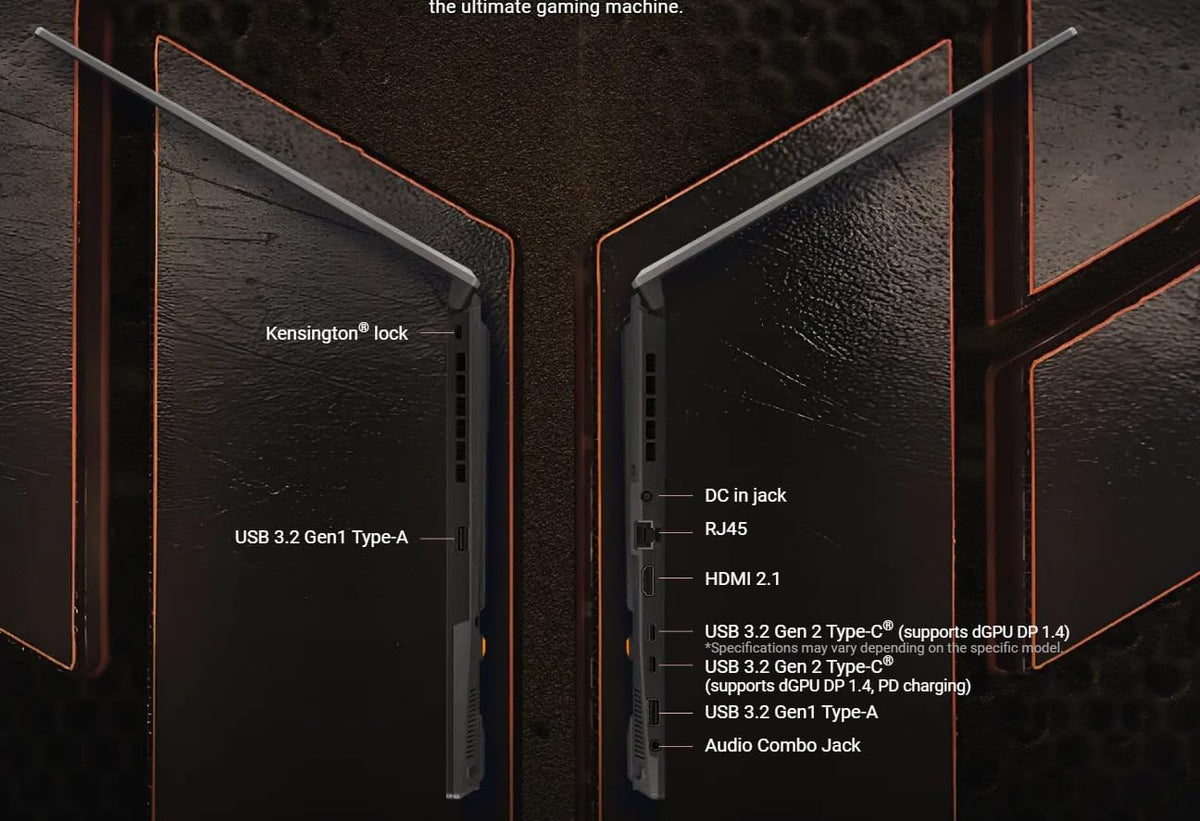 ASUS TUF Gaming A16 Laptop 16' WUXGA 144Hz AMD 6-core Ryzen 7 7445HS 16GB DDR5 2TB SSD GeForce RTX 4050 (Up to 194 AI Tops) RGB Backlit USB4 AI Noise Cancelation Wi-Fi6 Win11 ICP Hub