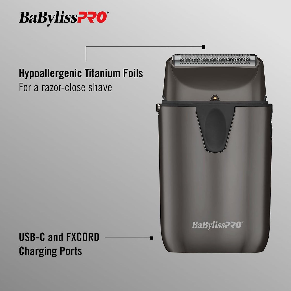 BaBylissPRO UVFOIL UV-Disinfecting Metal Single-Foil Shavers
