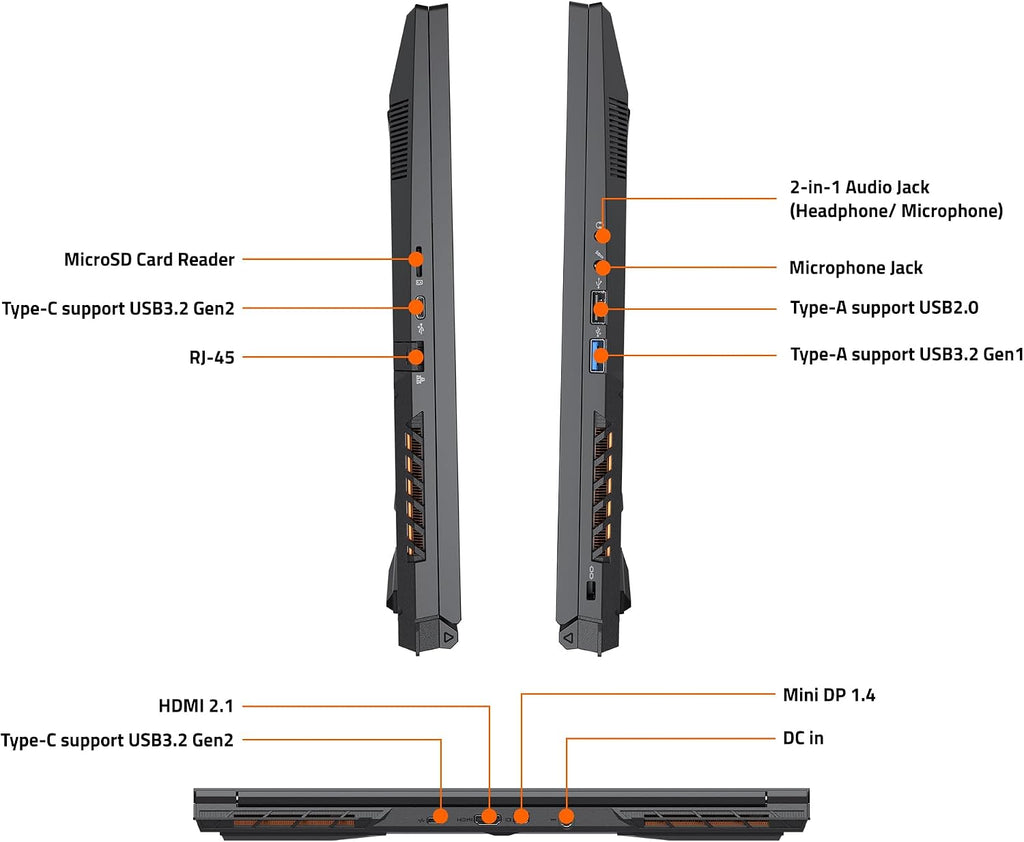 GIGABYTE - G6 (2024) Gaming Laptop - 165Hz 1920x1200 WUXGA - NVIDIA GeForce RTX 4060 - Intel i7-13620H - 1TB SSD with 16GB DDR5 RAM - Windows 11 Home (G6 KF-H3US854KH)