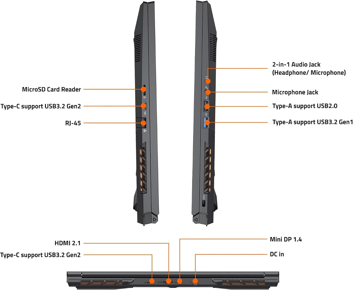 GIGABYTE - G6 (2024) Gaming Laptop - 165Hz 1920x1200 WUXGA - NVIDIA GeForce RTX 4060 - Intel i7-13620H - 1TB SSD with 16GB DDR5 RAM - Windows 11 Home (G6 KF-H3US854KH)