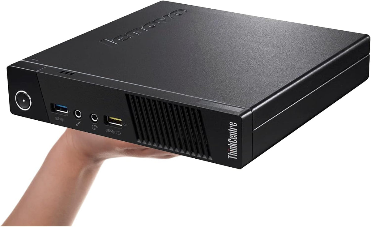 Lenovo ThinkCentre M73 Tiny Business Computer Desktop PC, Intel Core i3 4th Gen 2.9GHz, 8GB DDR3, 120GB SSD, MTG New 22 inch LED Monitor, RGB KBM & Speakers, WiFi, Windows 11 (Renewed)