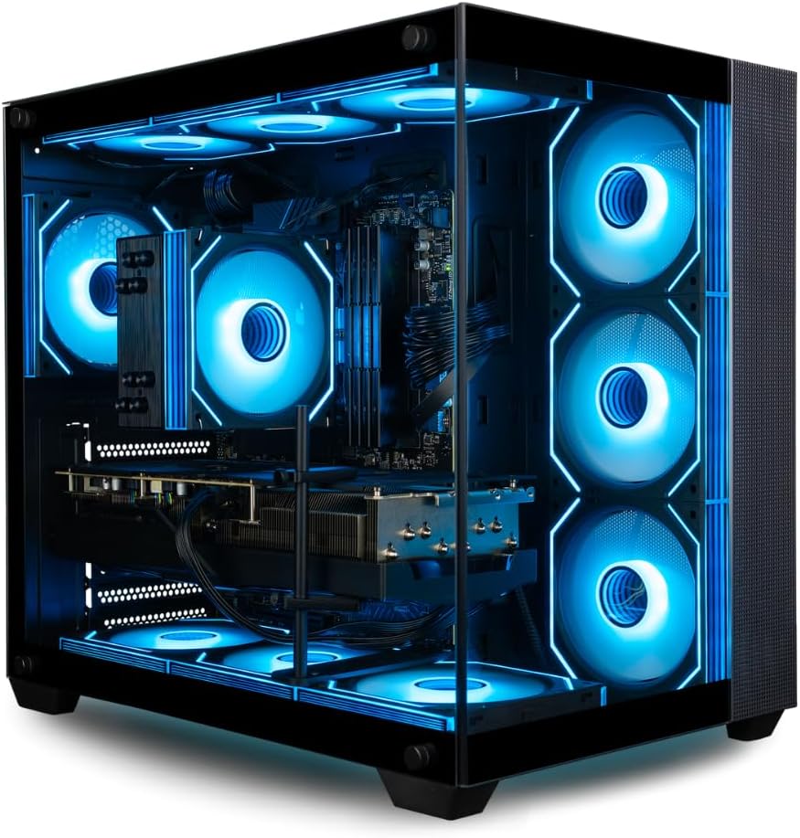 Panorama XL RTX 5080, AMD Ryzen 7 9800X3D, 64GB DDR5 RAM, 2TB NVMe Gen4 SSD, Prebuilt Gaming Desktop PC w/Windows 11 Pro, 3 Year Warranty, RGB Keyboard+Mouse, RJ45, Internal WiFi 7 + BT, 3X DP, HDMI