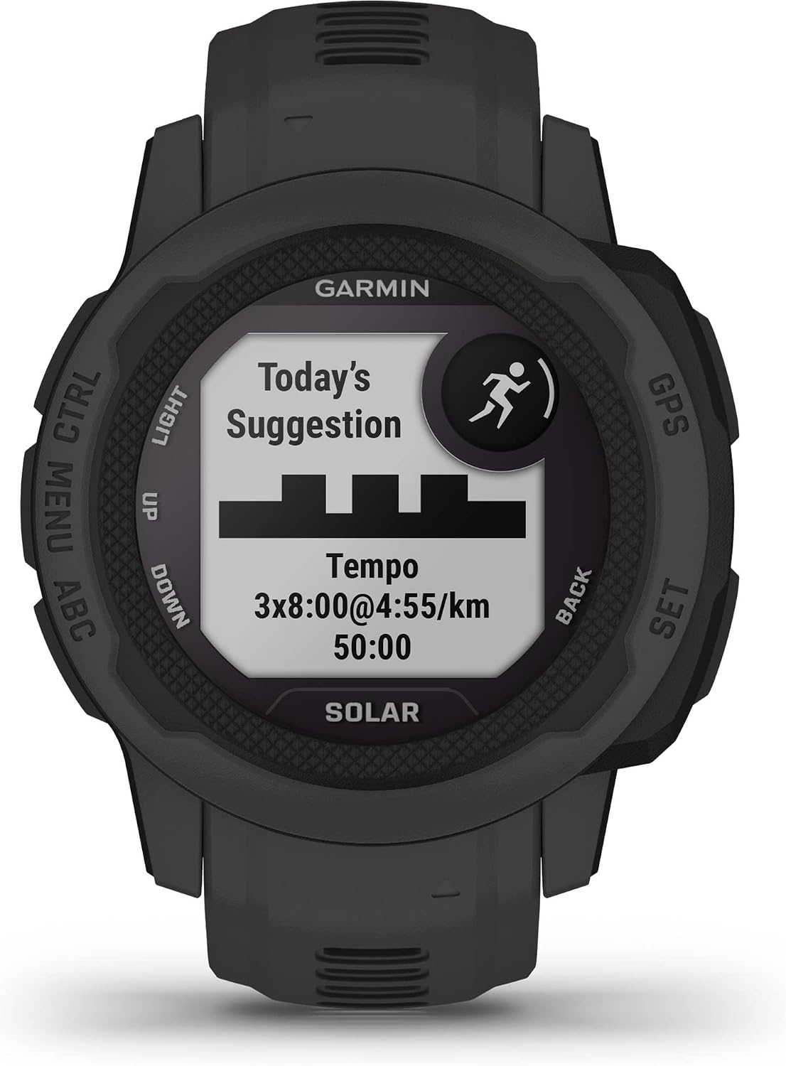 Garmin 010-02564-10 Instinct 2S Solar 40mm GPS Smartwatch Graphite | Official USA Partner Model | Bundle with Premium 2YR CPS Enhanced Protection Pack