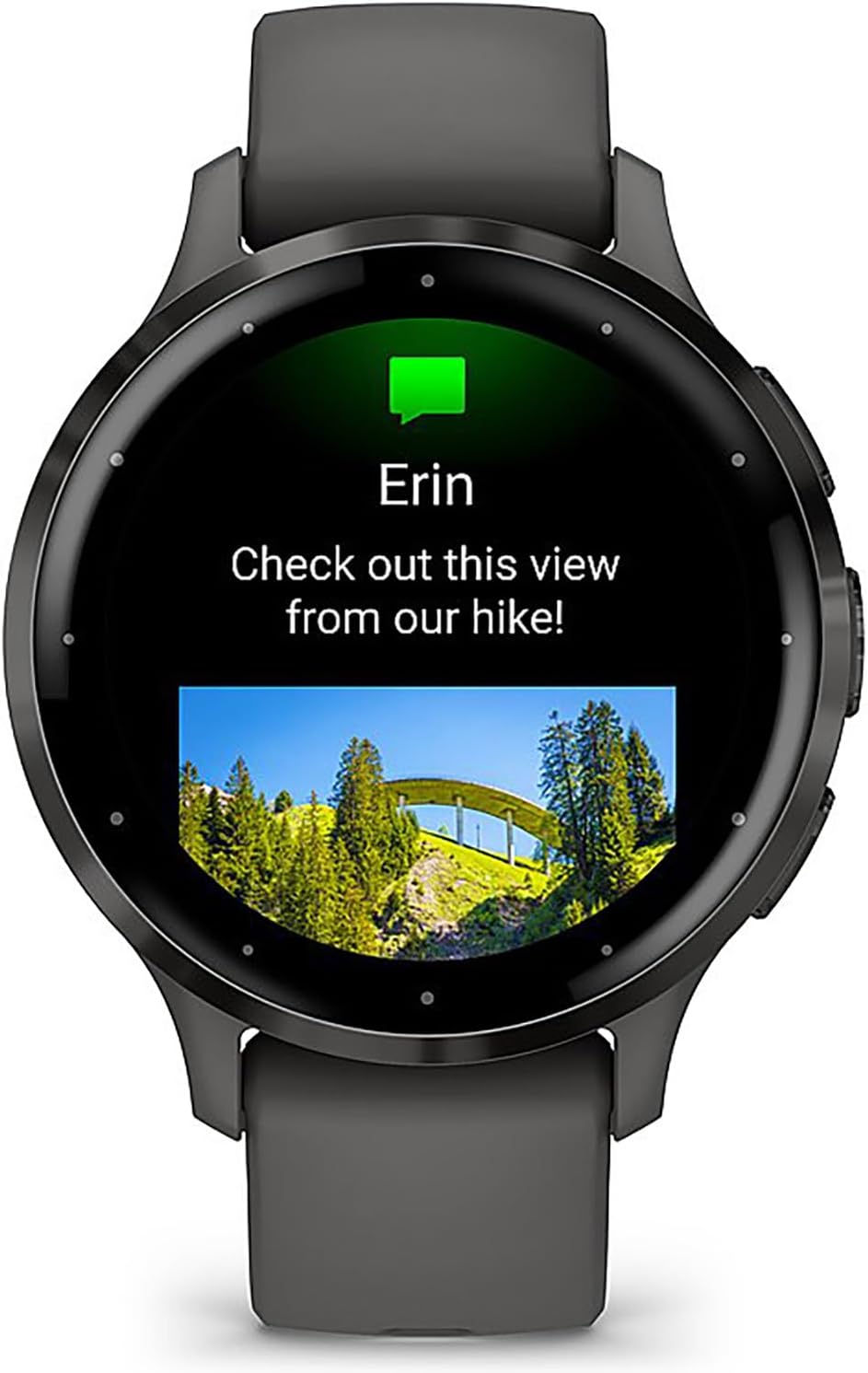 Garmin Venu 3S Health Fitness GPS Smartwatch Slate Bezel/Black Band (41mm) - (Renewed)