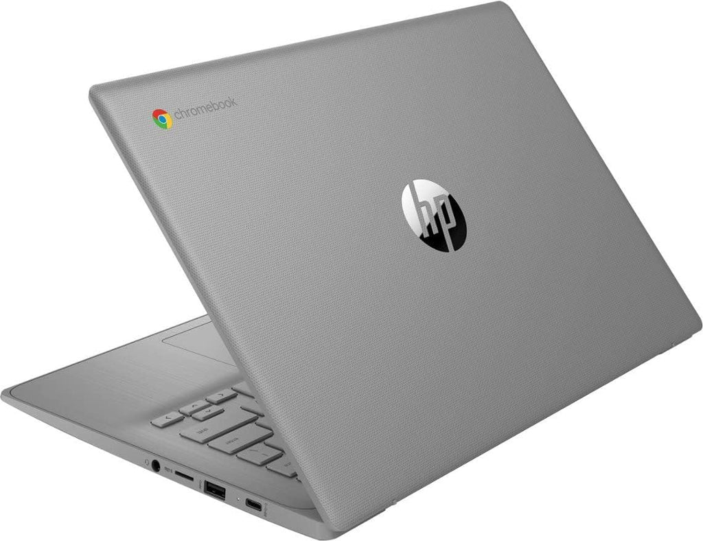 HP Chromebook Laptop Student Business (2023 Model),14' HD Display,Quad-Core Intel Celeron N4120 (Upto 2.6GHz),4GB RAM,64GB eMMC,HD Webcam,WiFi 5,UHD Graphics,Chrome OS +HubxcelAccessory,Modern Gray