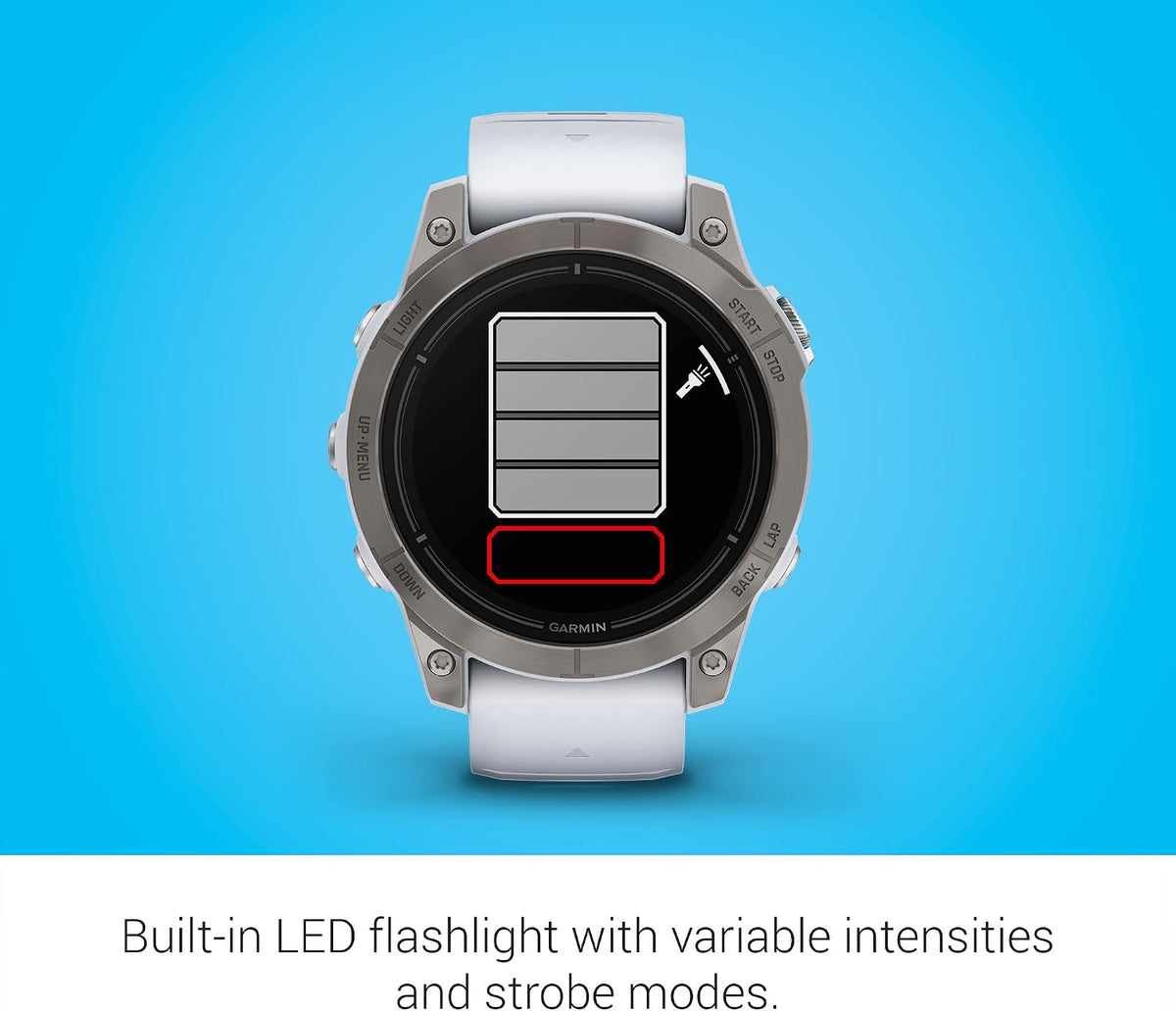 Garmin epix Pro (Gen 2) Sapphire Edition, 47mm, High Performance Smartwatch, Advanced Training Technology, Built-in Flashlight, Whitestone (Renewed)