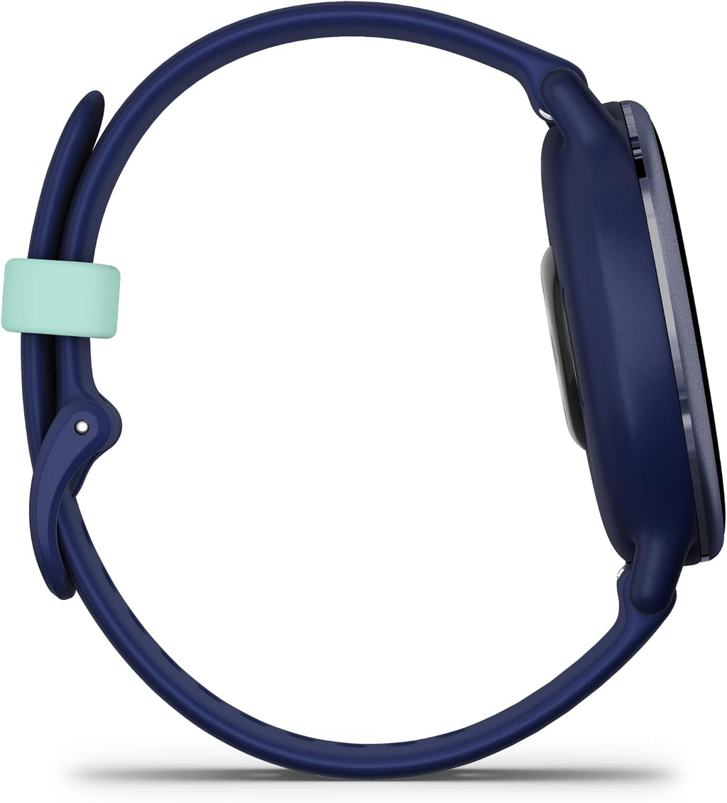Garmin Vivoactive 5, Health and Fitness GPS Smartwatch for Women and Men, Metallic Navy Bezel w/Navy Case and Silicone Band, 11 Days Battery Life, 1.2' AMOLED Touchscreen Display (Bundle)