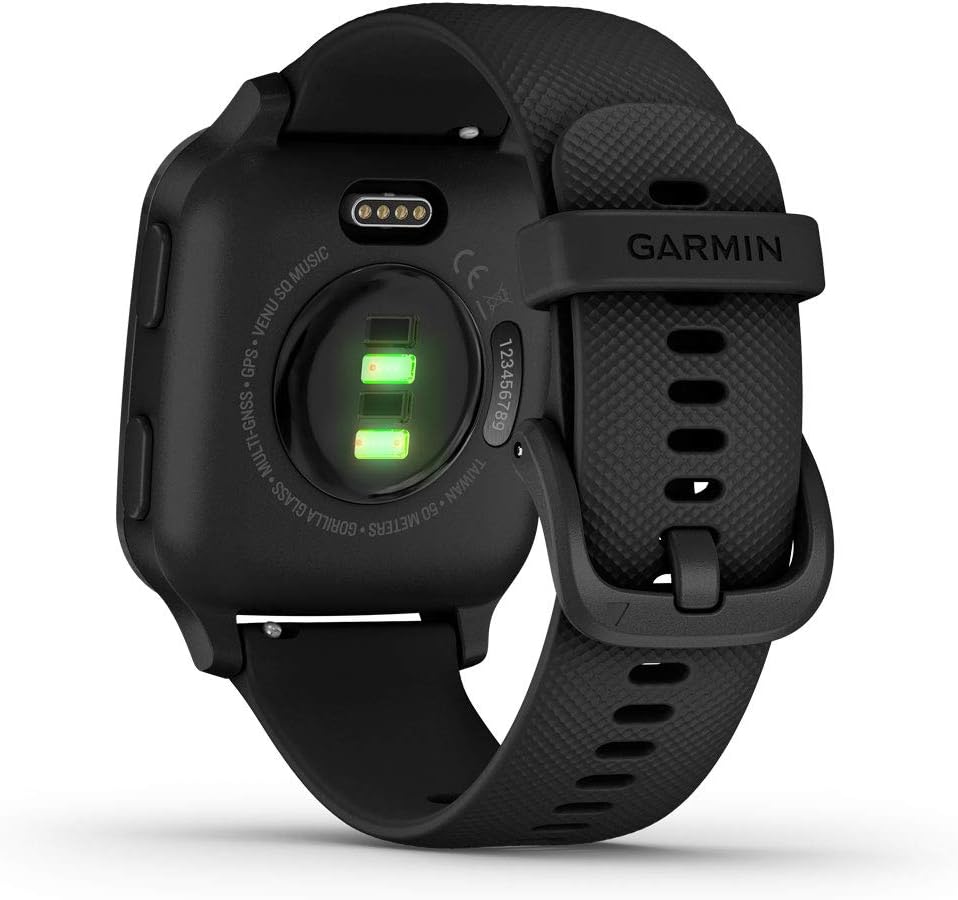 Garmin Venu Sq Music, GPS Smartwatch with Bright Touchscreen Display, Features Music and Up to 6 Days of Battery Life, Black