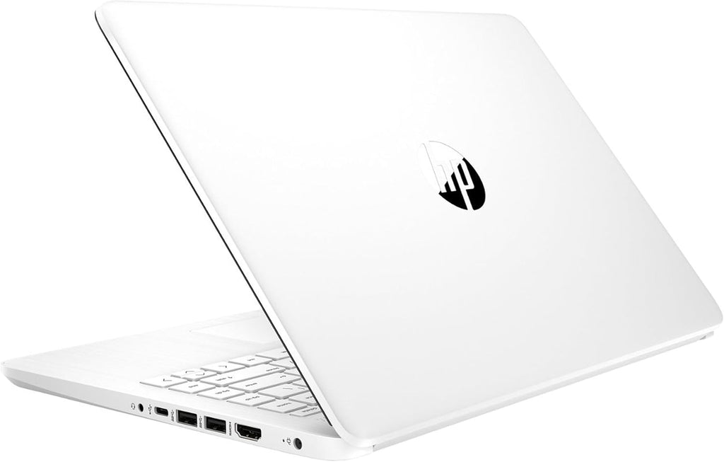HP Stream 14' HD BrightView Laptop, Intel Celeron N4120 Processor, 16GB RAM, 64GB SSD, Intel UHD Graphics, 720p Webcam, WiFi, HDMI, Win 11 S, White (Renewed)
