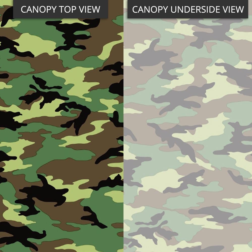 Garden Winds Durable 350 Replacement Canopy Top Compatible with Windsor Dome 10' x 12' Gazebo Models L-GZ717PST-C, A111001701 - Camo Green