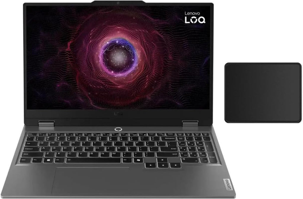 Lenovo LOQ 15.6' Full HD 144Hz Gaming Laptop | AMD Ryzen 5 7235HS(Beat i5-1155G7)| NVIDIA GeForce RTX 4050| Backlit |Grey| 16GB RAM DDR5 | 512GB SSD | Windows 11 Home | Bundle with Mouse Pad