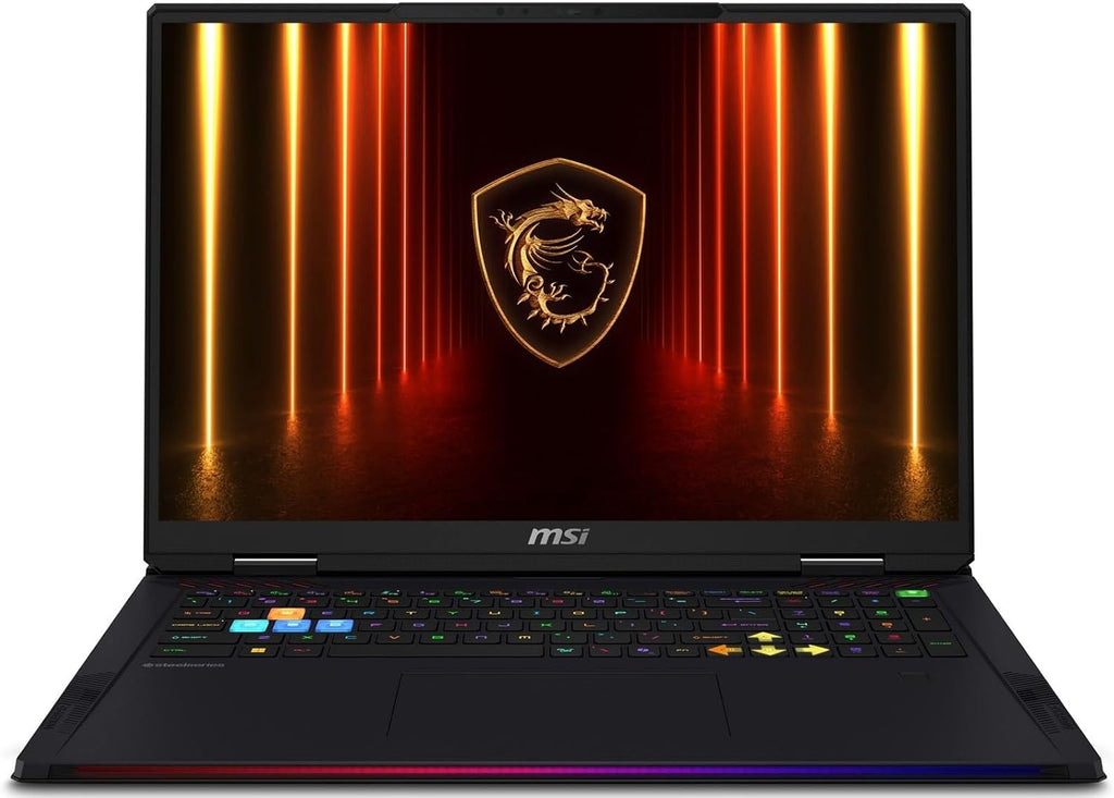 EXCaliberPC [2025] MSI Raider 18 HX AI A2XWIG-014US (Intel Core Ultra 9 285HX, 64GB DDR5 RAM, 4TB NVMe SSD, NVIDIA GeForce RTX 5080, 18' UHD+ mini LED, Windows 11) Gaming Laptop