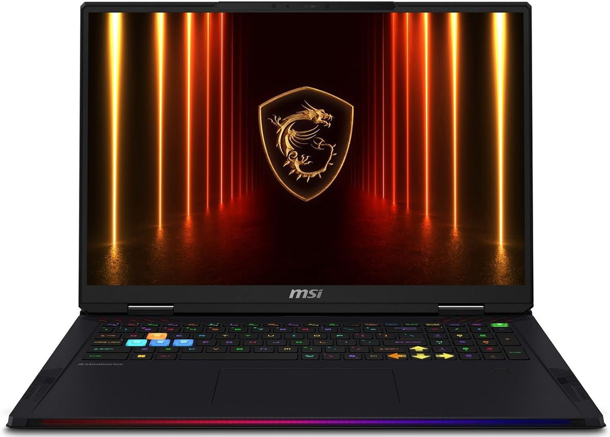EXCaliberPC [2025] MSI Raider 18 HX AI A2XWIG-014US (Intel Core Ultra 9 285HX, 96GB DDR5 RAM, 4TB NVMe SSD, NVIDIA GeForce RTX 5080, 18' UHD+ mini LED, Windows 11) Gaming Laptop