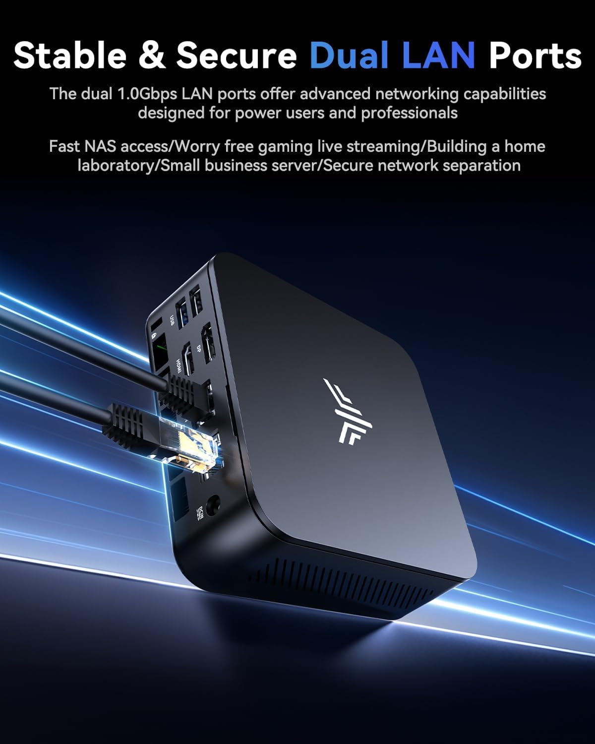 KAMRUI Mini PC, Ryzen 5 3500U (Beats N150/N97 Up to to 3.7 GHz), 16GB RAM 1TB SSD Mini Computers, Mini Desktop Computers Support Dual LAN, Triple 4K Display, WiFi, BT, Office, Home, Business