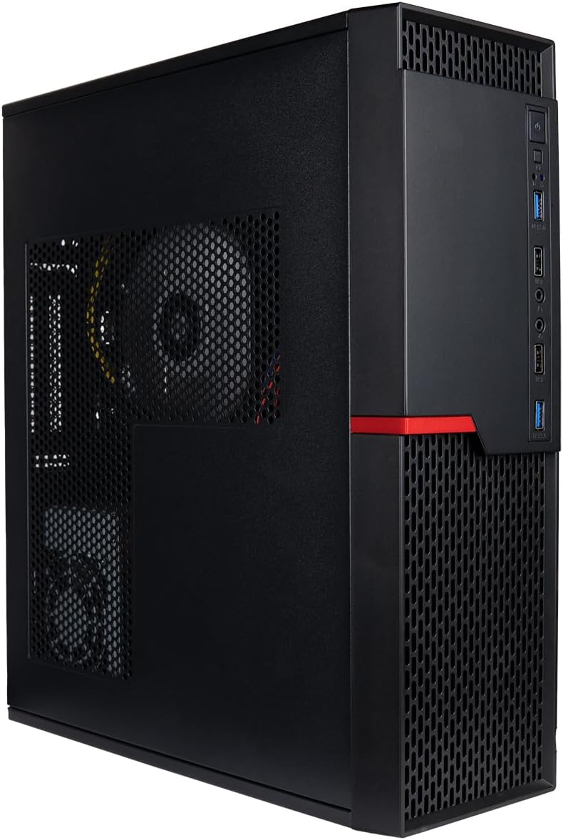 Envision S13 SFF PC (3.8-4.6GHz 8-Core Ryzen 7 5700G + Radeon Graphics, 32GB RAM, 1TB NVME, MSI mb, WiFi, Windows 11 Pro, 10 USB, HDMI+DVI, RJ45, KB+M, Prebuilt Business/Gaming Desktop Computer