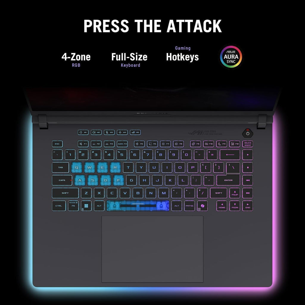 ASUS ROG Strix G16 Gaming Laptop 2025, Intel Core i7 Processor 14650HX, NVIDIA GeForce RTX 5060 GPU, 16' FHD+ 165Hz/3ms Nebula Display, 32 GB DDR5, 2 TB Gen 4 SSD, Wi-Fi 7, Windows 11 Pro, Accessories