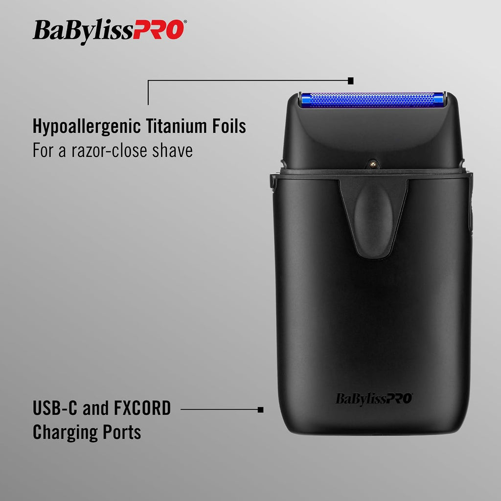 BaBylissPRO UVFOIL UV-Disinfecting Metal Single-Foil Shavers