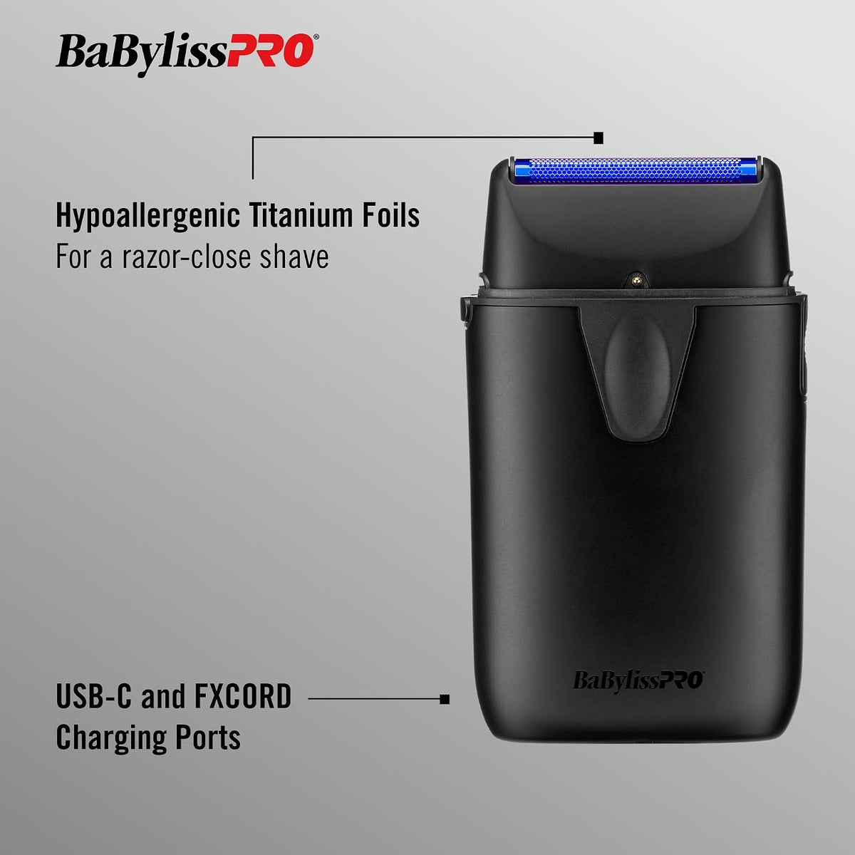 BaBylissPRO UVFOIL UV-Disinfecting Metal Single-Foil Shavers
